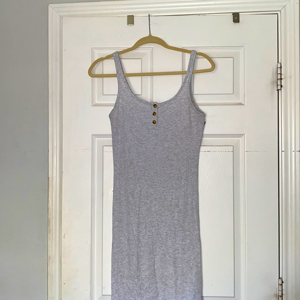 Light gray stretchy dress